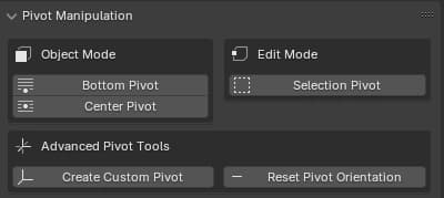 Better Pivot Tools Blender Addon